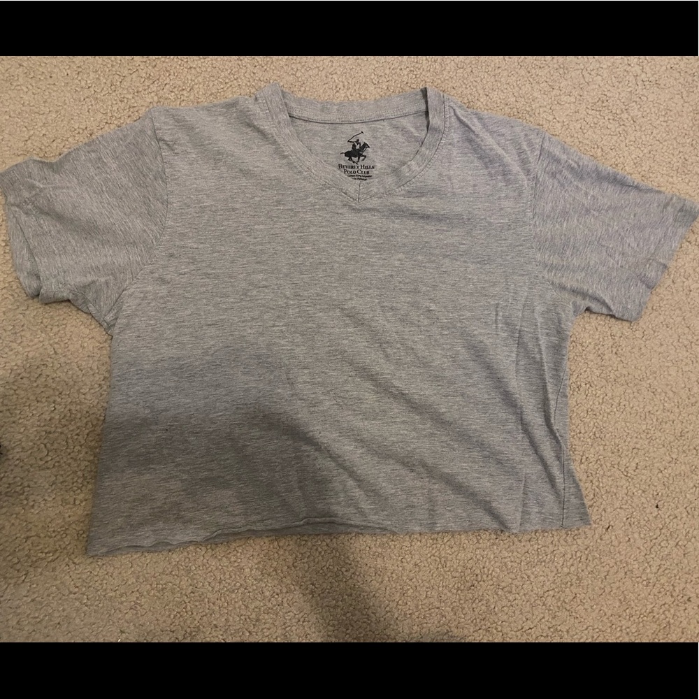 Grey Polo club top